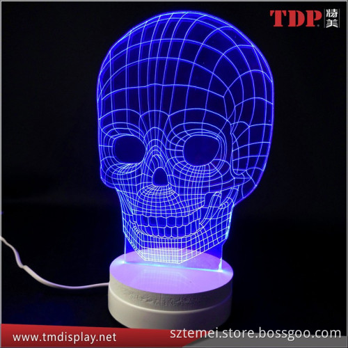 Manufacturer RGB Remote Controlled Clear 7 Color Option Plastic Acrylic LED Sign
